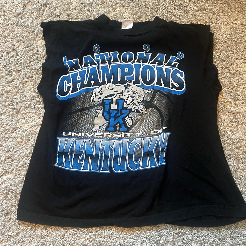 Vintage UK Wildcats Kentucky basketball 1996 National Champions shirt -Large
